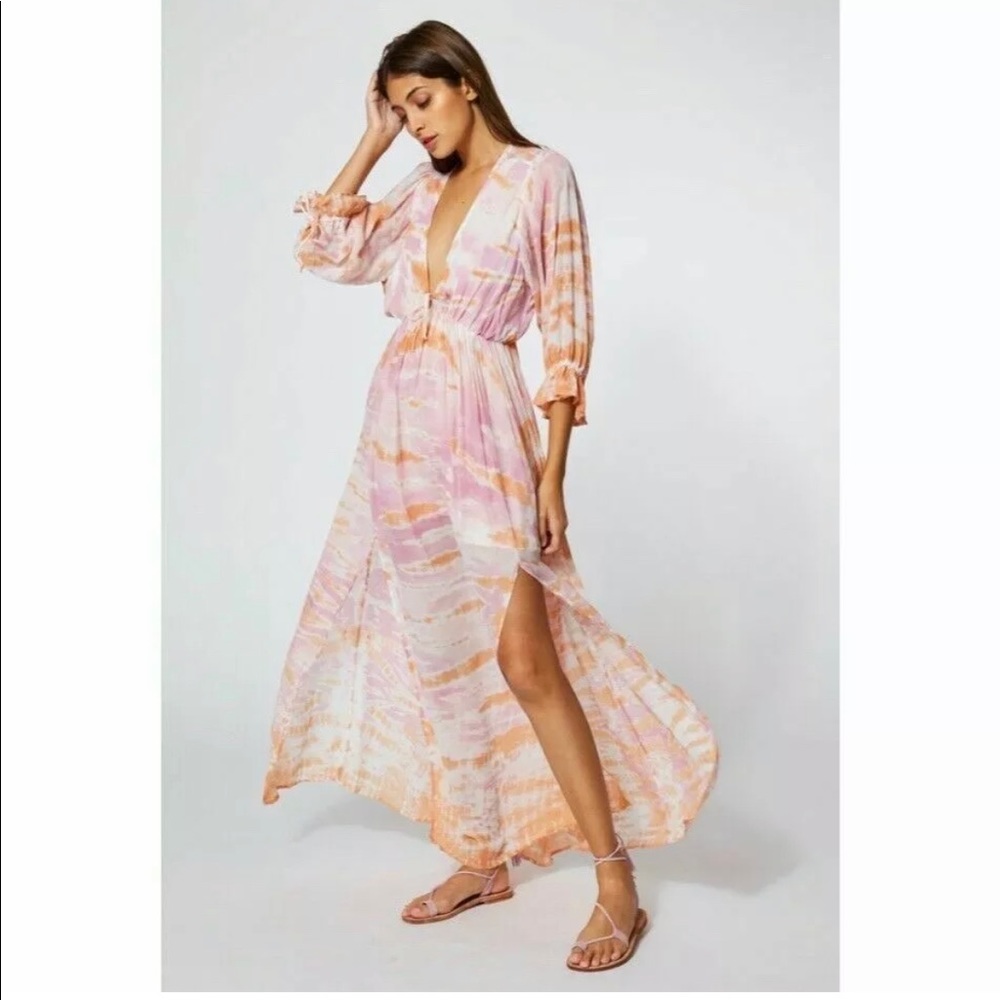 Young Fabulous & Broke Tie Dye Meadow Maxi Dress